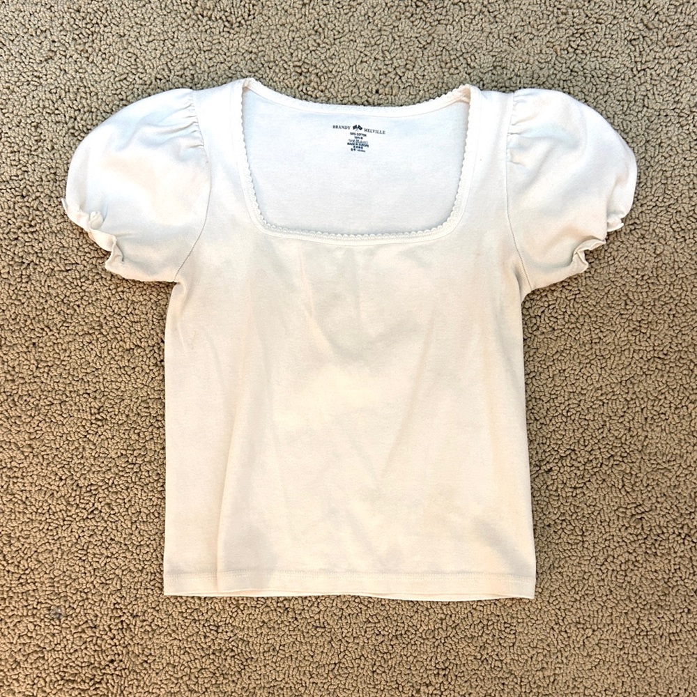 John Galt Brandy Melville Kehlani Top White